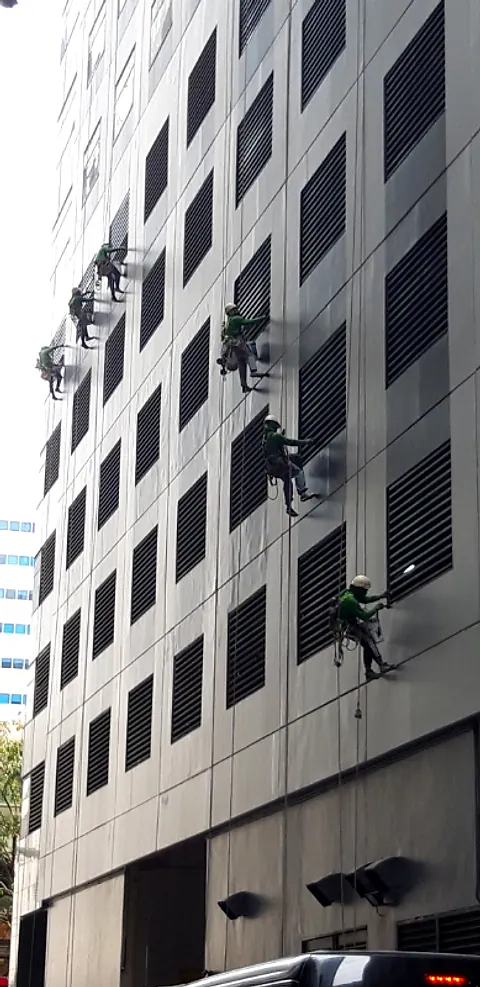 Exterior Walls Painting: URABES crew on site, photo 9 of 18