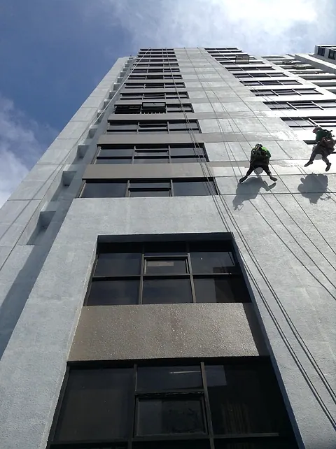 Exterior Walls Painting: URABES crew on site, photo 10 of 18