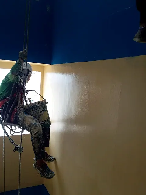 Exterior Walls Painting: URABES crew on site, photo 14 of 18