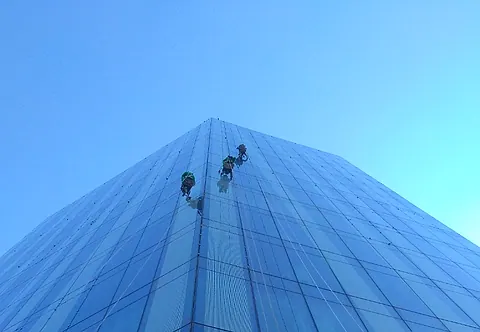 Exterior Window Cleaning: URABES crew on site, photo 17 of 19